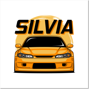 Silvia S15 Orange Posters and Art